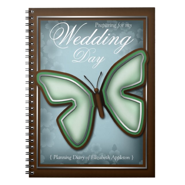 Cuaderno Elegante Diario de Planificación de Bodas de Marip (Frente)