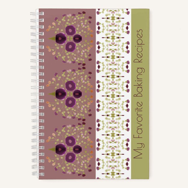 Cuaderno Elegante Diseño Floral (Anverso)