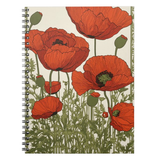 Cuaderno Elegante diseño floral (Frente)