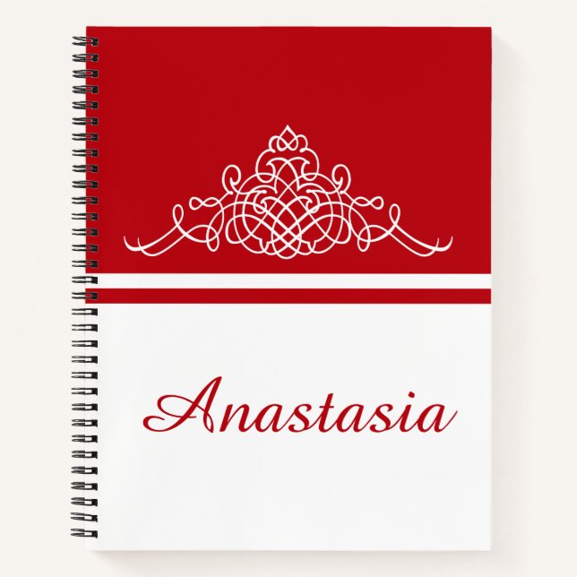 Cuaderno Elegante diseño floral (Anverso)
