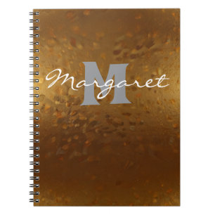 Cuaderno Elegante Dorado Minimalista
