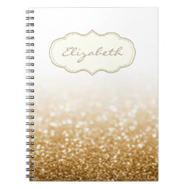Cuaderno Elegante, elegante, brillante, Purpurinoso Bokeh