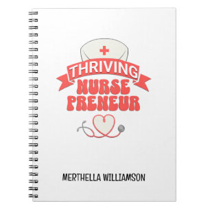 Cuaderno Elegante ENFERMERA EMPRENDEDORA PRÓSPERA Empresari