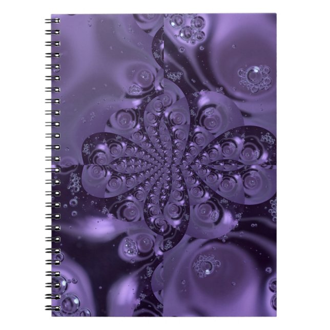 Cuaderno Elegante Espuma Líquida Real Púrpura (Frente)