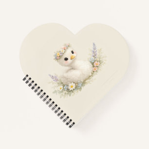 Cuaderno Elegante Estación de Papelería de Acuarela de Flor
