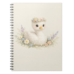 Cuaderno Elegante Estación de Papelería de Acuarela de Flor