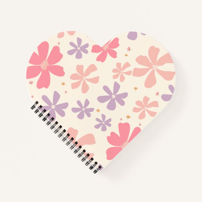 Cuaderno Elegante estampado floral Arte botánico para el am (Anverso)