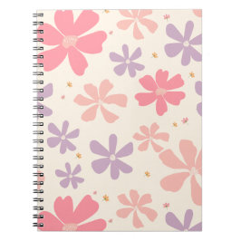 Cuaderno Elegante estampado floral Arte botánico para el am