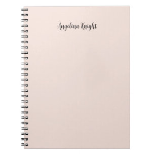 Cuaderno Elegante Estilizado Chic Letra a Mano Sencilla