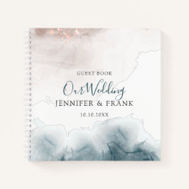 Cuaderno Elegante estilo moderno de tinta de alcohol Rubor