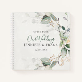 Cuaderno Elegante Eucalyptus Greenery Botánico