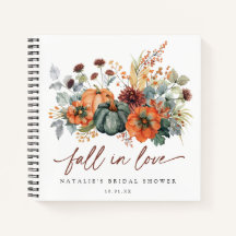 Elegante Fall Bridal Shower Guest Book