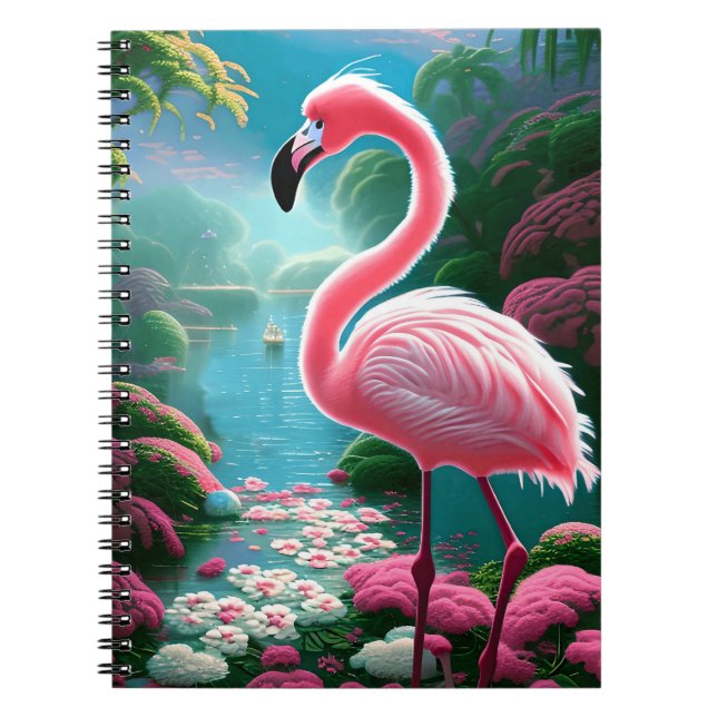 Cuaderno Elegante Flamingo Tropical-70852 (Frente)