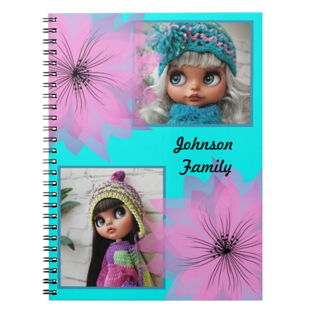 Cuaderno Elegante flor lila (Frente)