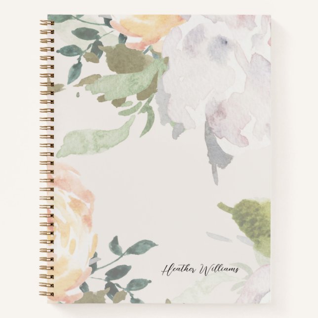 Cuaderno Elegante Floral (Anverso)