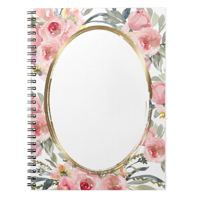 Cuaderno Elegante floral Bonito (Frente)
