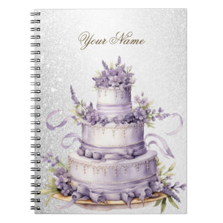 Cuaderno Elegante floral de chocolate de la fiesta de la bo