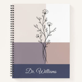 Cuaderno Elegante Floral de Lavanda Agradecimiento a los Ma