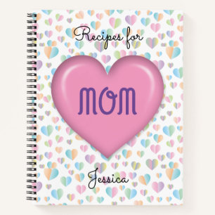 Cuaderno elegante floral diseño Día de la Madre