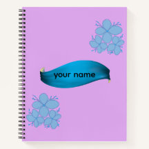 Elegante Floral Pastel Acuarela Nombre Personaliza