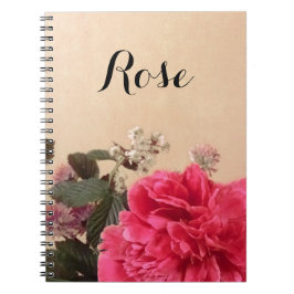 Cuaderno Elegante floral personalizada