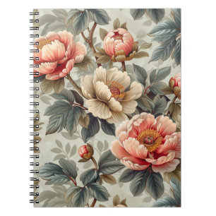 Cuaderno Elegante floral vintage