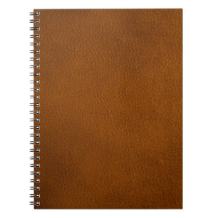 Cuaderno Elegante fondo retro de cuero Naranja marrón