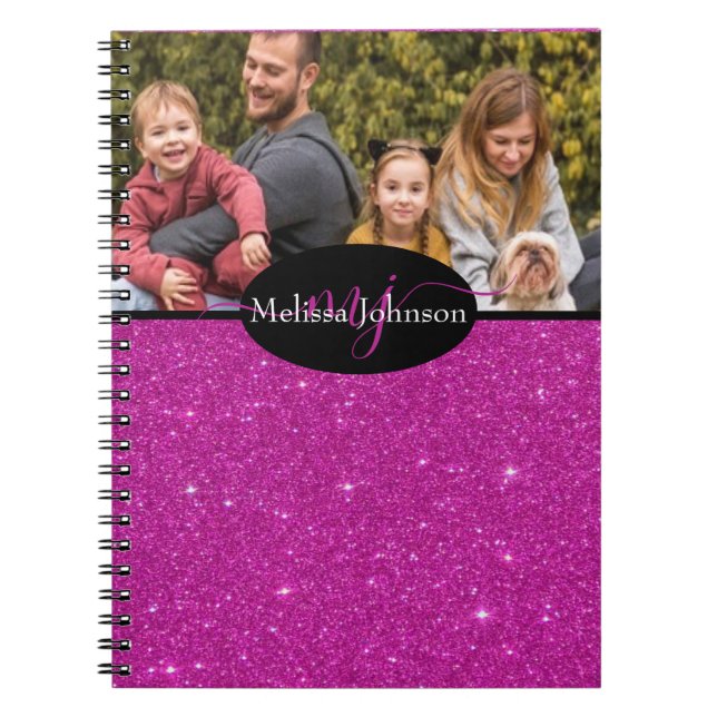 Cuaderno Elegante foto personalizada (Frente)