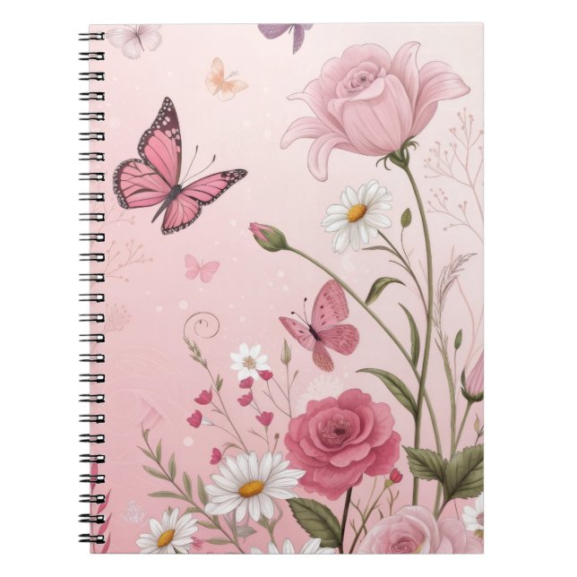 Cuaderno Elegante funda inteligente para iPad Jardín de Ros (Frente)