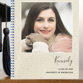 Cuaderno Elegante Graduación De Foto De Fiesta Grad Moderno