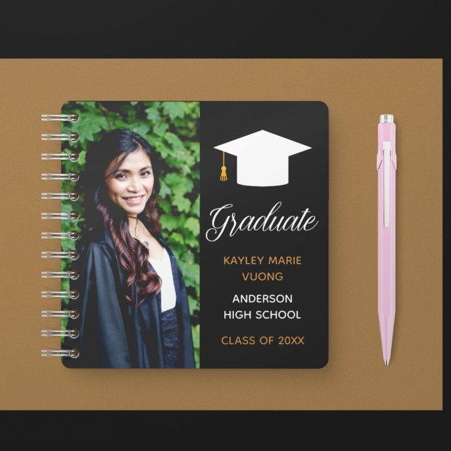 Cuaderno Elegante Graduación Foto Autografo Graduado Invita (Subido por el creador)