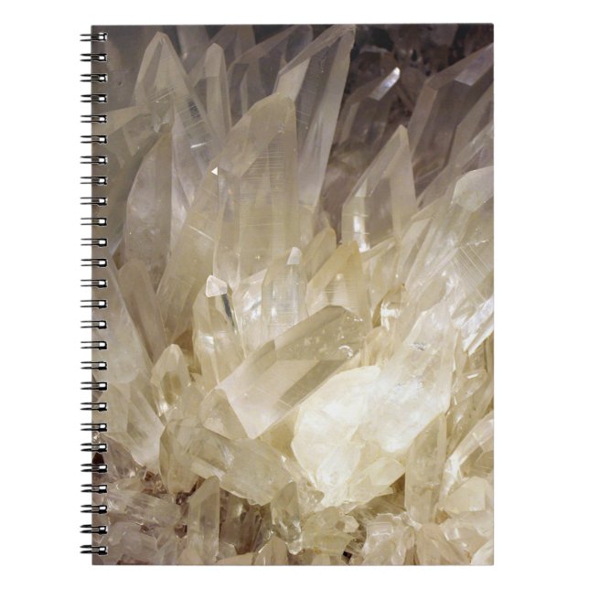 Cuaderno Elegante gráfico de energía Quartz transparente (Frente)