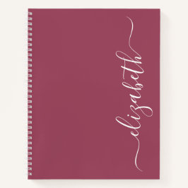Cuaderno Elegante guión moderno personalizado