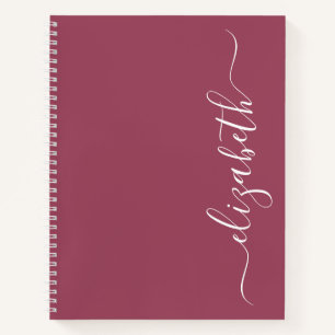 Cuaderno Elegante guión moderno personalizado