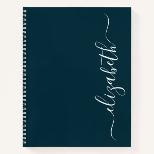 Cuaderno Elegante guión moderno personalizado