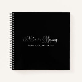 Cuaderno Elegante guión notas personalizadas y reflexiones