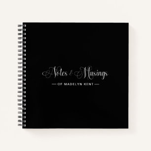 Cuaderno Elegante guión notas personalizadas y reflexiones