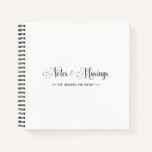 Cuaderno Elegante guión notas y reflexiones personalizadas