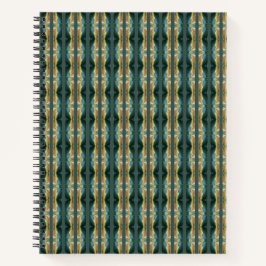 Cuaderno Elegante Hoja de Otoño Abstracto Arte, Patrón De R