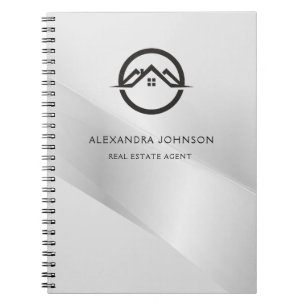 Cuaderno Elegante Inmobiliaria Plata