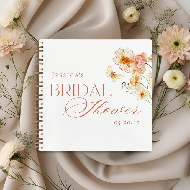 Cuaderno Elegante Invitada a la Despedida de Soltera Floral (Subido por el creador)