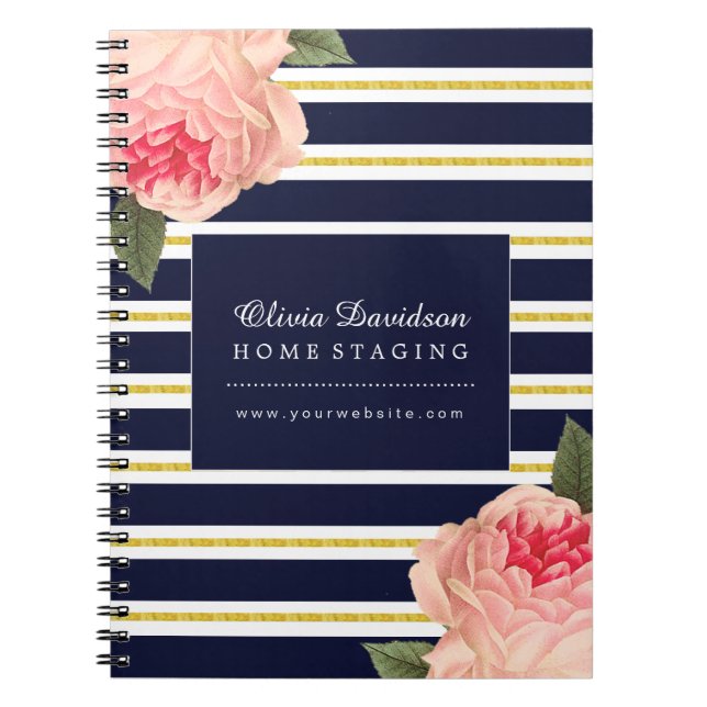 Cuaderno elegante lamentable adaptable del (Frente)