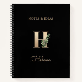Cuaderno Elegante letra botánica monográfica H