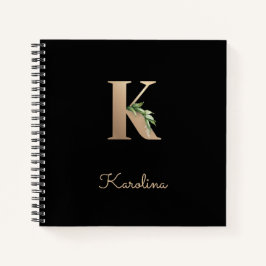 Cuaderno Elegante letra botánica monográfica K