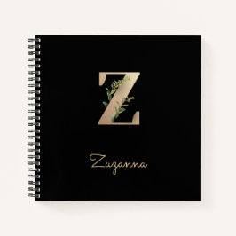 Cuaderno Elegante letra botánica monográfica Z