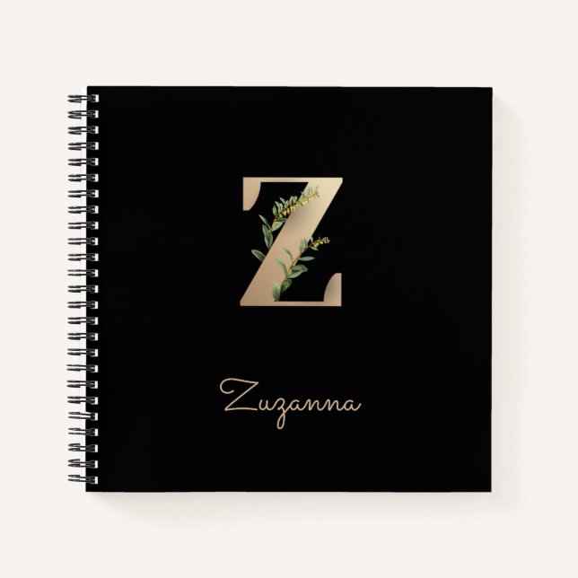 Cuaderno Elegante letra botánica monográfica Z (Anverso)