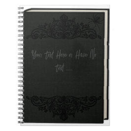 Cuaderno Elegante libro antiguo araña temblorosa victoriano