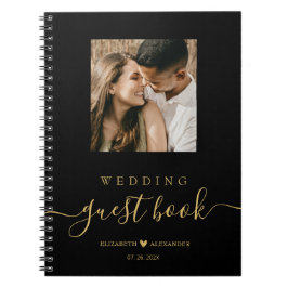 Cuaderno Elegante libro de Boda de fotografías de guiones d