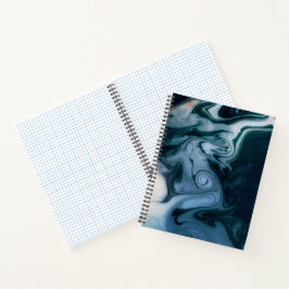 Cuaderno Elegante Mármol Brillante Dorado Chic Moderno