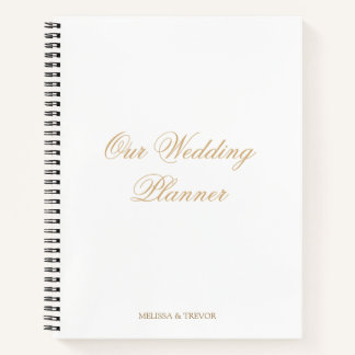 Cuaderno Elegante Minima Caligrafía Formal Nuestro Planific